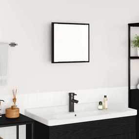 vidaXL Καθρέφτης μπάνιου LED Μαύρη Οξυά 40 x 37 x 8.5 εκ.
