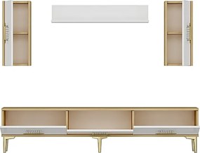 Stewehome Σετ μονάδας τηλεόρασης με ράφι 180x30x41 cm
