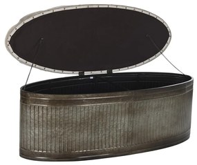 Σκαμπό DKD Home Decor   Μπεζ Μέταλλο πολυεστέρας Σκούρο καφέ (121 x 44 x 47,5 cm)