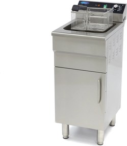 Deep Fryer - 16L - 1 Basket - with Drain Tap and Stand - 400V