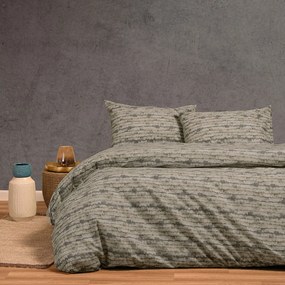 Φανελένια Σεντόνια King Size (Σετ) Melinen Ezra Grey Μπεζ Χωρίς Λάστιχο 270x260