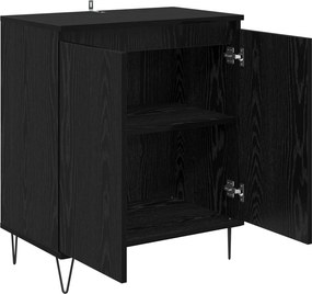 vidaXL Πλαϊνό γραφείο Μαύρη Οξυά 60 x 35 x 70 cm Επεξεργασμένο ξύλο