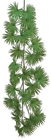 Τεχνητή Γιρλάντα Φύλλα Fan Palm 00-00-23839-2 50x200cm Green Marhome Πλαστικό, Ύφασμα