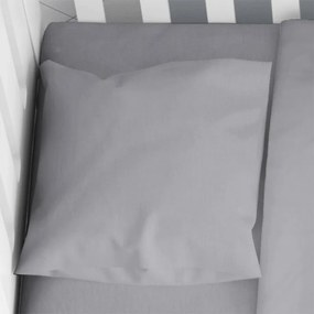 Βρεφική Μαξιλαροθήκη Dimcol Solid Dark Grey 495