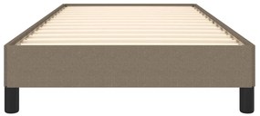 vidaXL Σκελετός Κρεβατιού Χωρίς Στρώμα Taupe 100 x 200 εκ. Υφασμάτινο