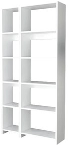 Βιβλιοθήκη Alkathi pakoworld σε λευκή απόχρωση 77x22x160εκ