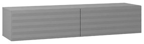 Έπιπλο Τηλεόρασης Clermont 154 2K2V Γκρί Γραφίτης - Γκρί Μάτ 153x42x32 εκ. 153x42x32 εκ.