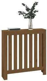 vidaXL Κάλυμμα Καλοριφέρ Καφέ μελί 79,5x19x84εκ. από Μασίφ Ξύλο Πεύκου