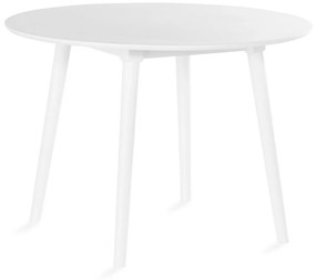 Τραπέζι Springfield 190, Άσπρο, 75cm, Ινοσανίδες μέσης πυκνότητας, Φυσικό ξύλο καπλαμά