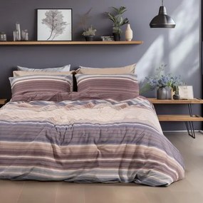 Beauty Home Σετ σεντόνια φανελένια μονά με λάστιχο Dali Art 12332 105x200+32 Μπεζ