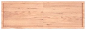 vidaXL Ράφι Τοίχου Ανοιχτό Καφέ 180x60x(2-6)εκ. Επεξ. Μασίφ Ξύλο Δρυός