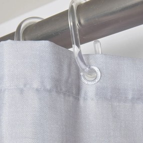 Κουρτίνα Μπάνιου (200x180) Με Κρίκους Das Home Bath 0805 Grey