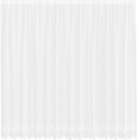 vidaXL Κουρτίνα Δαντέλας με κουρτίνες Λευκό 245 x 400 εκ Πολυεστέρας