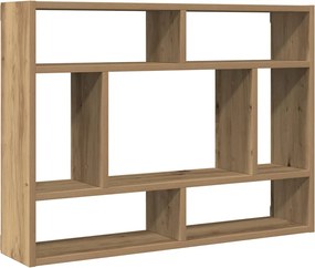 vidaXL Ράφι Τοίχου Χειροποίητο Δρυς 75x16x55 εκ. από Τεχνητό Ξύλο