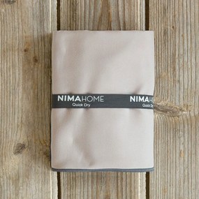 Πετσέτα Θαλάσσης Riva Light Taupe Nima Θαλάσσης 90x160cm Microfiber