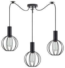 Φωτιστικό Οροφής Adept Tube 77-8535 50x50x300cm 3xE27 60W Black Homelighting