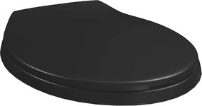 vidaXL Κάλυμμα Λεκάνης με Soft Close &amp; Quick Release Μαύρο