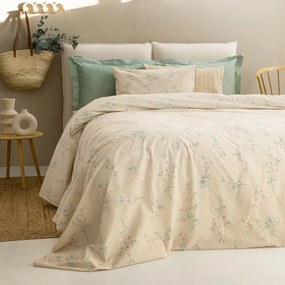 Σεντόνια Μονά (Σετ) Palamaiki Fashion FL6239 Μπεζ ΜΕ ΛΑΣΤΙΧΟ 110x200+30