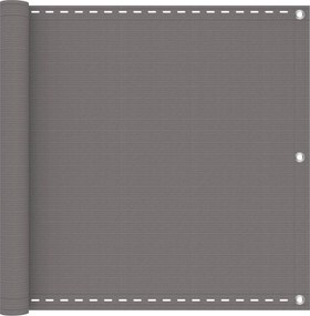 vidaXL Οθόνη Μπαλκονιού Ορθογώνιος 90 x 600 cm HDPE και Αλουμίνιο