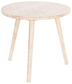 Βοηθητικό Τραπέζι DKD Home Decor Καφέ Ξύλο από Μάνγκο (50,5 x 50,5 x 47,5 cm)