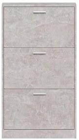 vidaXL Παπουτσοθήκη Γκρι Σκυροδέματος 59x17x108 εκ. Επεξεργασμένο Ξύλο