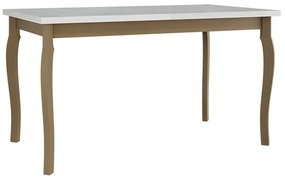 Τραπέζι Victorville 331, Άσπρο, Sonoma οξιά, 78x80x140cm, 34 kg, Επιμήκυνση, Πλαστικοποιημένη μοριοσανίδα, Ξύλο, Ξύλο: Οξιά | Epipla1.gr
