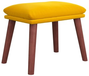 VidaXL Υποπόδιο Μουσταρδί 45x29,5x35 εκ. Βελούδινο