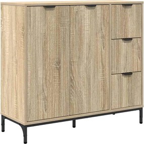 vidaXL Πλαϊνό γραφείο με συρτάρι Δρύς Sonoma 89,5 x 33 x 82 εκ.