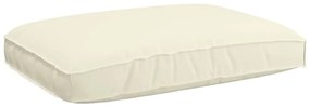 vidaXL Μαξιλάρι παλέτας για κάθισμα Κρεμ 120 x 80 x 12 cm