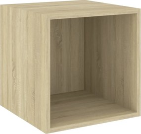vidaXL Ντουλάπι Τοίχου Sonoma Δρυς 37 x 37 x 37 εκ. από Επεξ. Ξύλο