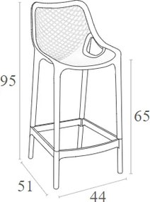 ΣΚΑΜΠΟ ΠΟΛ/ΝΙΟΥ AIR 65εκ.RED