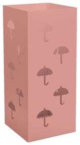 Ομπρελοθήκη Τετράγωνη 25-303 22x22x50cm Pink Pam&Co Stainless Steel
