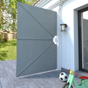 vidaXL Σκίαστρο Βεράντας Πλαϊνό Πτυσσόμενο Γκρι 240 x 160 εκ.