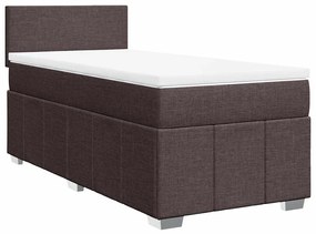 ΚΡΕΒΑΤΙ BOXSPRING ΜΕ ΣΤΡΩΜΑ ΣΚΟΥΡΟ ΚΑΦΕ 90X200 ΕΚ. ΥΦΑΣΜΑΤΙΝΟ 3286947