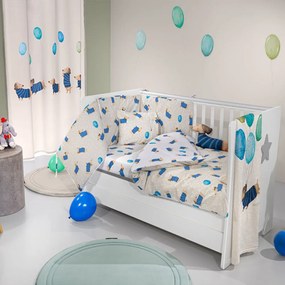 Σετ Κούνιας Pet 3τμχ Blue Saint Clair 100% Cotton