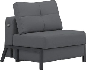 Πολυθρόνα ArteLibre OLIVER Σκούρο Γκρι 87x93x90cm