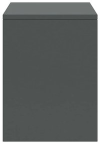 vidaXL Κομοδίνα 2 τεμ. Σκούρο Γκρι 35 x 30 x 40 εκ. Μασίφ Ξύλο Πεύκου
