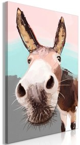 Πίνακας - Curious Donkey (1 Part) Vertical - 60x90