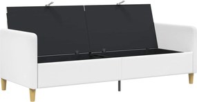 vidaXL Καναπές με Αποθήκευση Λευκό 192 x 78 x 87 εκ. Πολυεστέρας