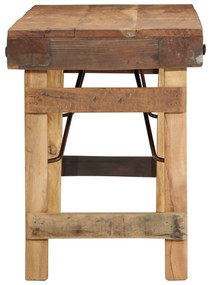 vidaXL Πάγκος  110x35x46 εκ. από μασίφ ανακυκλωμένο ξύλο