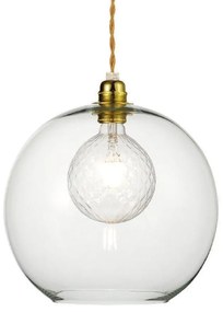 Φωτιστικό Οροφής Κρεμαστό V3643330CL 1ΧΕ27 Φ30ΧΗ120CM Pythia Clear Aca Decor Metal, Glass