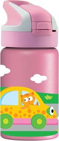 Παγούρι - Θερμός 350ml Με Καλαμάκι Laken Αμαξάκια