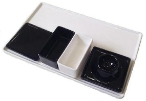 Ορντεβριέρα - Δίσκος Για Σούσι (Σετ 6τμχ) Lv109 28.4cm Black-White Espiel Porcelain
