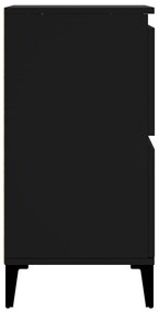 Ντουλάπια 3 τεμ. Μαύρα 60x35x70 εκ. Επεξεργασμένο Ξύλο - Μαύρο