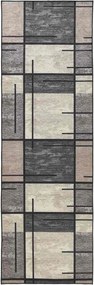 vidaXL Χαλί Runner LESAKA Καφέ 50 x 150 cm Διαμαντένιο βελούδο