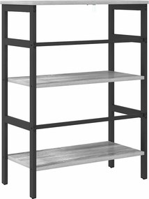 vidaXL Ράφι Βιβλίων 2 επιπέδων 60 x 29,5 x 81 εκ Επεξεργασμένο Ξύλο
