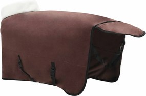 vidaXL Σαμάρι Ίππου Πλήρης Σκούρος Καφέ 145 cm Πολικές φλις
