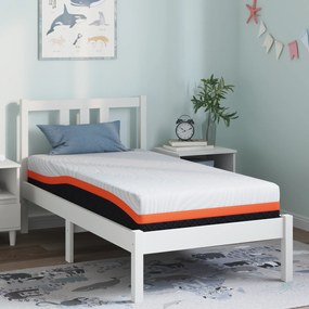 vidaXL Στρώμα Λευκό, Γκρι 80 x 160 cm Pěna