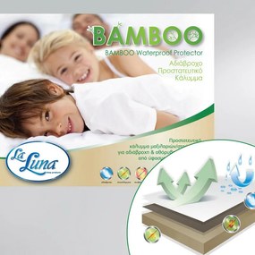 Ζεύγος Καλύμματα Μαξιλαριών Αδιάβροχα Bamboo 2x(50x70) - La Luna