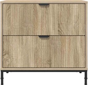 vidaXL Κομοδίνο Sonoma Δρυς 63.5 x 36 x 61 εκ Επεξεργασμένο ξύλο